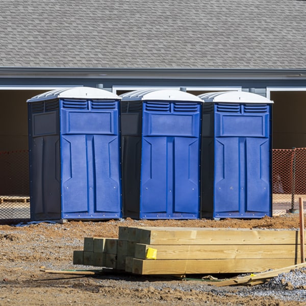 are there any restrictions on where i can place the porta potties during my rental period in Holy Cross IA